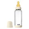 BIBS Glass Boheme Baby Bottle Round Latex 240 ml. Medium Flow Ivory - 1 stk.