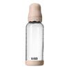 BIBS Glass Boheme Baby Bottle Round Latex 240 ml. Medium Flow Blush - 1 stk.