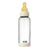 BIBS Glass Baby Bottle Round Latex 240 ml. Medium Flow Ivory - 1 stk.