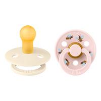 BIBS Studio Colour Bumblebee Latex Ivory Mix - 2 stk - Str. 1