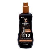 Australian Gold Lotion Sunscreen Spray with bronzer SPF10 - 237 ml.