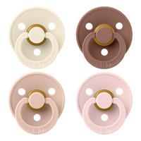 BIBS Colour Latex Rund Ivory/Blush/Woodchuck/Blossom 4 pak - Str. 1