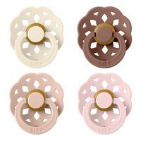 BIBS Boheme Latex Ivory/Blush/Woodchuck/Blossom 4 pak - Str. 1