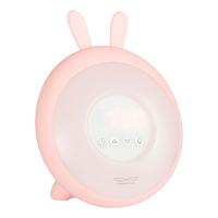 Rabbit & Friends Wakeup Lampe m. Vækkeur Pink - 1 stk.