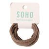 SOHO Alena Hårelastikker Brun - 6 stk.