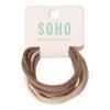 SOHO Alena Hårelastikker Beige Mix - 6 stk.