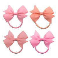 SOHO Ayla Sløjfe Hårelastikker Blush - 8 stk.