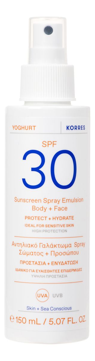 KORRES Yoghurt Émulsion Lait Solaire Corps & Visage SPF30 Lait Solaire