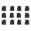 SOHO Lucca Mini Hårklemmer Sort - 12 stk.
