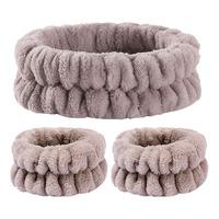 UNIQ Spa Blush Hårbånd og Håndledsbånd - 3 stk.