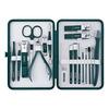UNIQ 18-i-1 Manicure / Grooming Kit Mørkegrøn - 18 stk.