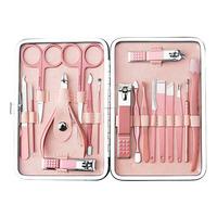 UNIQ 18-i-1 Manicure / Grooming Kit Rosaguld - 18 stk.