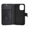 RadiCover Mobilcover Strålingsbeskyttelse 2in1 sort læder - iPhone 16 - 1 stk.