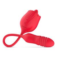 Teazers Rose Vibrator with Thrusting Dildo - 1 stk.