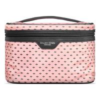 Gillian Jones Beautyboks i 100% genanvendt plastik rose m. sort print - 1 stk.