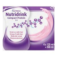 Nutridrink Compact Protein 4 x 125 ml - Røde Bær