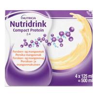 Nutridrink Compact Protein 4 x 125 ml - Fersken/Mango