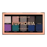Profusion Cosmetics Eyeshadow 10 Shade Palette Mini Artistry - Euphoria - 1 stk.