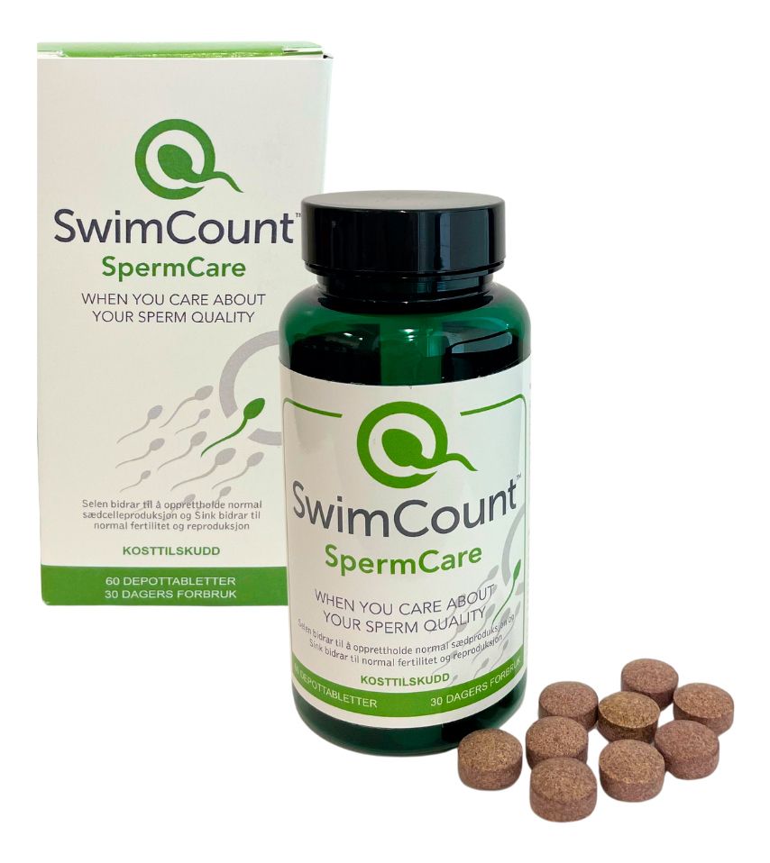SwimCount SpermCare kosttilskud - 60 stk.