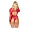 NORTIE Riga Blonde Bundløs Bodystocking - Rød - 1 stk