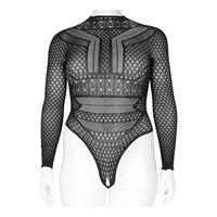 NORTIE Gry Bundløs Bodystocking - Plus Size - 1 stk.