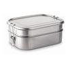 Biogan Madkasse Rustfrit Stål 2 lag 1,25 L + 1 L - 1 stk.