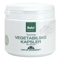 Natur-Drogeriet Tomme Vegetabilske Kapsler - 360 kaps.
