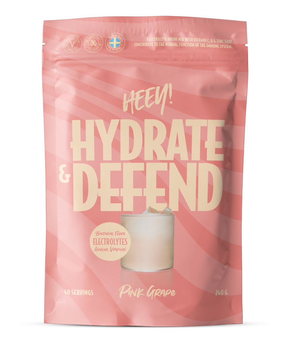 Heey! Hydrate & Defend Electrolytes - Pink Grape - 240 g.