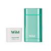 Wild Refillable Natural Deodorant Fresh Cotton & Sea Salt Aqua Case - 1 stk.