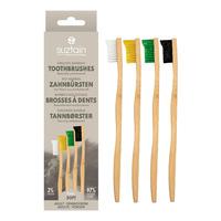 Suztain 4 x tandbørster voksen soft - 4 stk.
