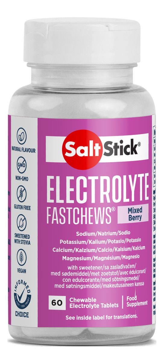 Saltstick FastChews Mixed Berry - 60 stk.