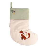 Filibabba Broderet sok - Wonderful Winter - Ræv - 1 stk.