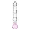 Baseks Heart Beaded Glas Dildo