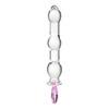 Baseks Heart Beaded Glas Dildo