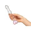 Baseks Heart Beaded Glas Dildo