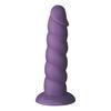 Baseks Swirly Lilla Silikone Dildo 17,5 cm