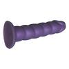 Baseks Swirly Lilla Silikone Dildo 17,5 cm