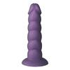Baseks Swirly Lilla Silikone Dildo 17,5 cm