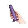 Baseks Swirly Lilla Silikone Dildo 17,5 cm