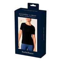 Swedish Posture T-shirt Alignment Cotton Black kvinde - XS
