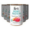 Brit Mono Protein vådfoder m. tun & sweet potato - 6 x 400 g.