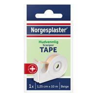 Norgesplaster Scanpor Tape 1,25 cm x 10 m med Dispenser - 1 stk.