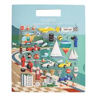 Mushie Reusable Sticker Set - Race Cars - 1 stk.