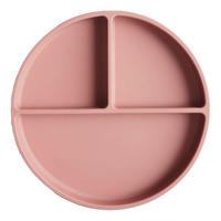 Mushie Silikone Tallerken Rumdelt Blush - 1 stk.