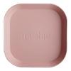 Mushie Tallerken Firkant Blush - 2 stk.