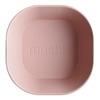 Mushie Skål Firkant Blush - 2 stk.