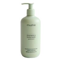 Mushie Baby Shampoo & Body Wash Green Lemon (Cosmos) - 400 ml.