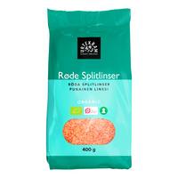 Urtekram Røde Splitlinser Ø - 400 g.