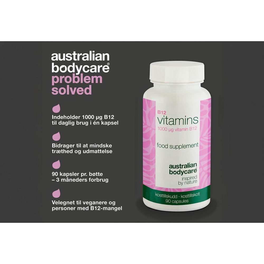 Køb Australian Bodycare B12 Vitamins - 90 stk. hos Med24.dk