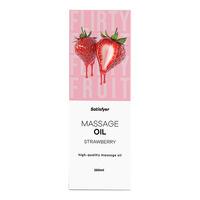 Satisfyer massageolie, Strawberry - 250 ml.